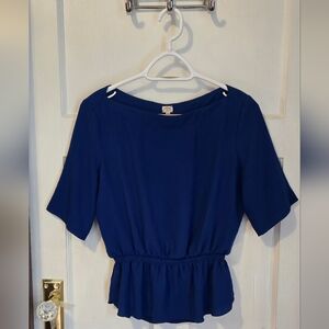 Wilfred Blue Peplum Women's Top
